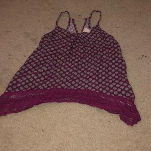 Maroon tank top